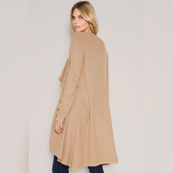 Coffee Shop Cardigan in Latte - Picture 6 of 8