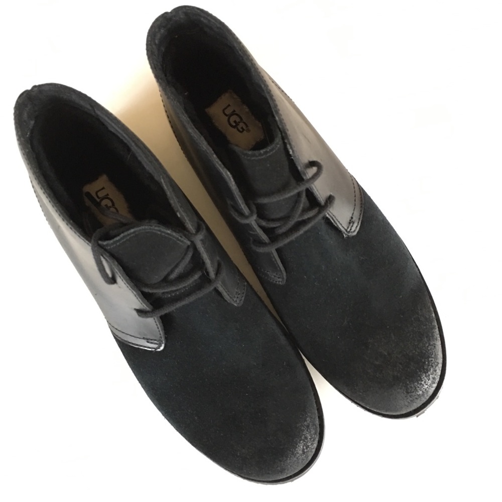 NEW UGG black ankle chukka boots warm winter 39.5 - Picture 7 of 8