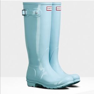 Tiffany blue hunter boots