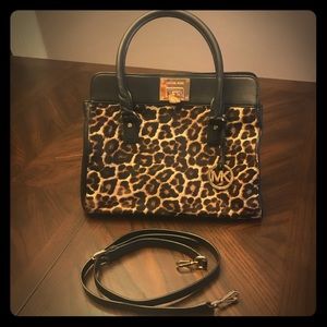 Michael Kors leopard Astrid handbag/crossbody