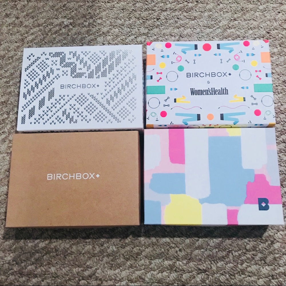 4 Birchbox Empty Boxes