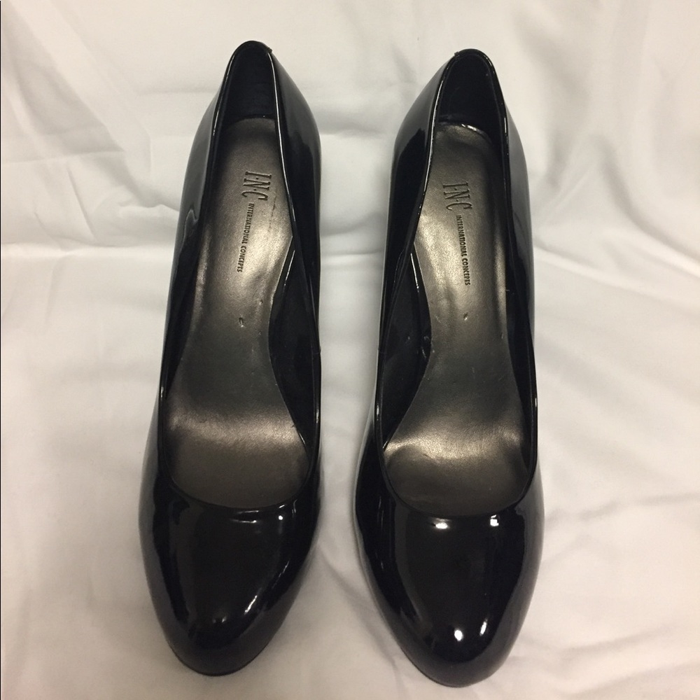 INC Black Patent Leather 4” High Heels 👠 BN524