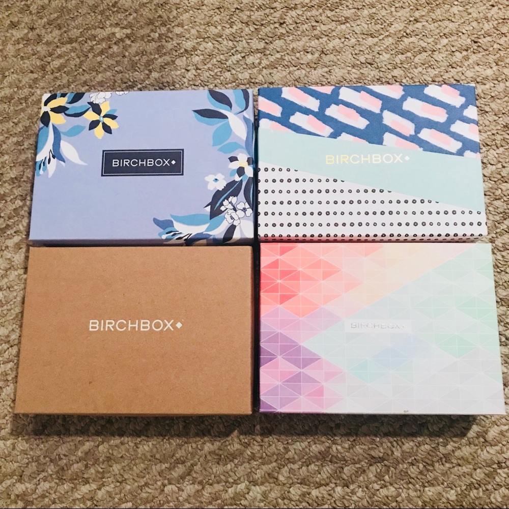 4 Birchbox Empty Boxes