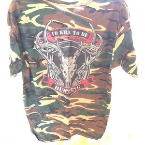 LARGE Rude Rednecks I’d Kill to be Hunting tee