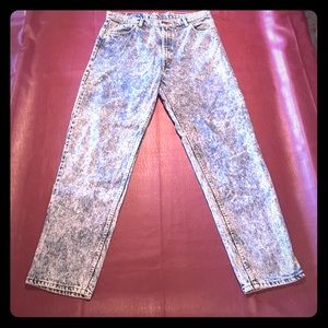 Acid Washed Levi Strauss 550 Men’s Jeans 38 x 30