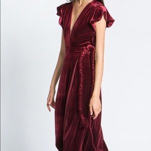 Misa Los Angeles Carolina Dress - burgundy