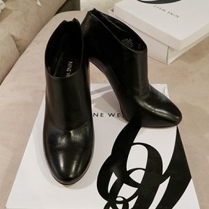 Nine West Booties Black Leather