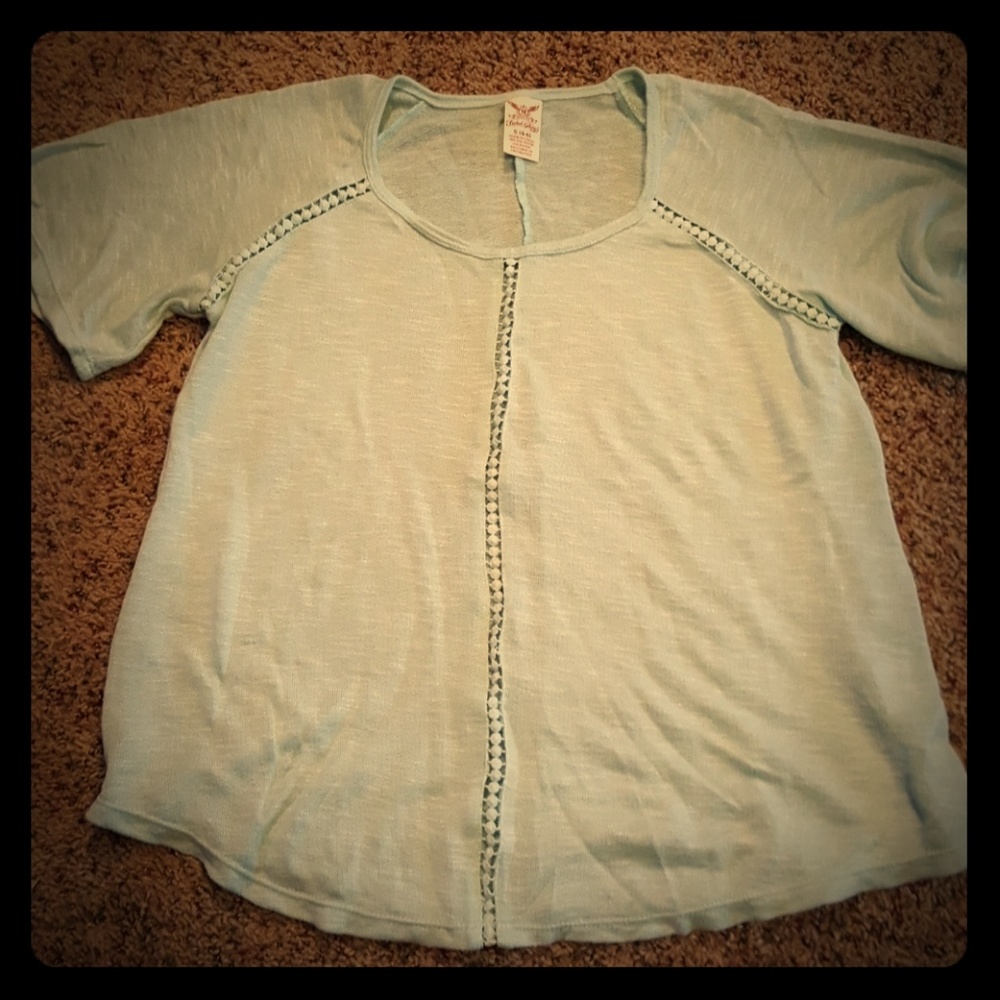 Light teal top