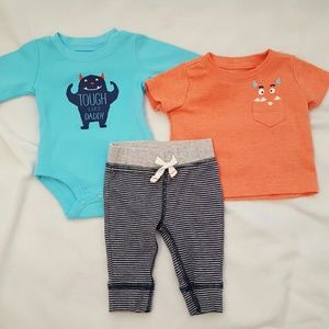 Carters 3 piece newborn set
