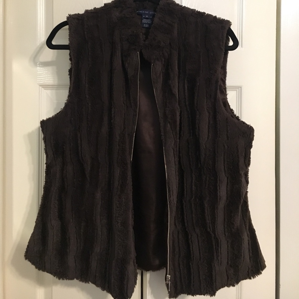 Faux fur vest