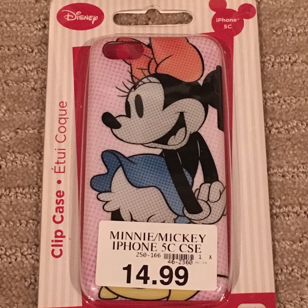 Disney Minnie Mouse IPhone 5C phone case. New