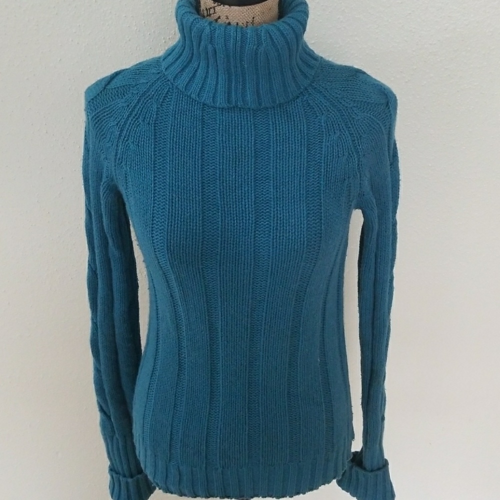 Laundry Cable Knit Turtleneck Sweater