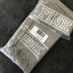 VS PINK scarf, headband and glove bundle