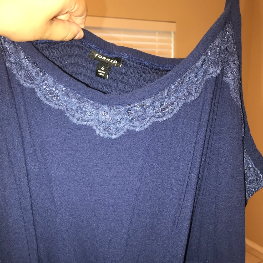 Stretchy Torrid Blue Maxi Dress