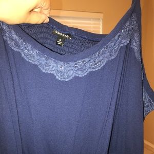 Stretchy Torrid Blue Maxi Dress