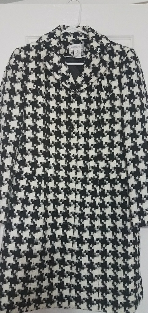 Black and white coat