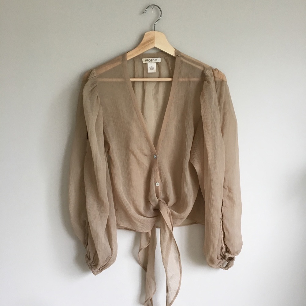 Arden B Sheer Top