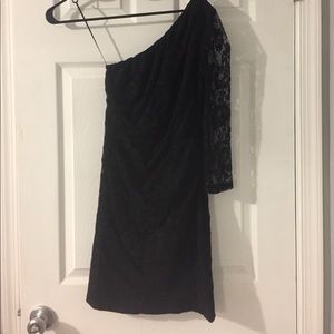 Black lace dress