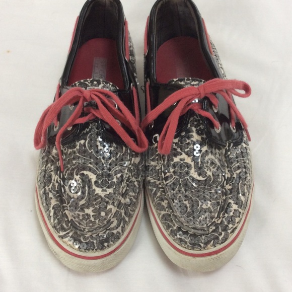 Sperry Shoes - Sequined Sperry Topsiders! 🍒