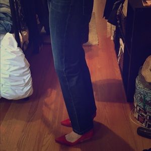 Alexa Chung for AG high waisted jeans