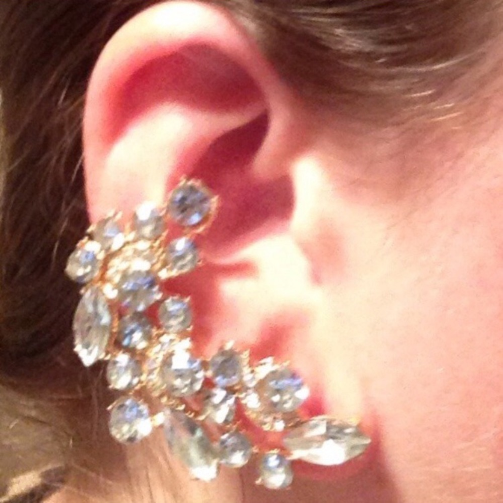 New Crystal rhinestone earring cuff