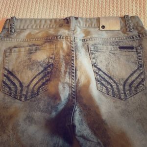 Gray and cream A/X jeans