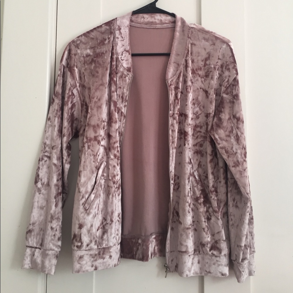 💥Crushed Velvet Bomber😍