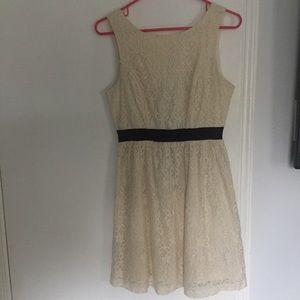 Cream colored lace dress