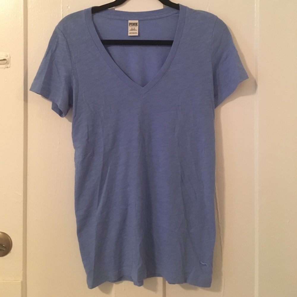 PINK Tee (M) Light Blue/Lavendar