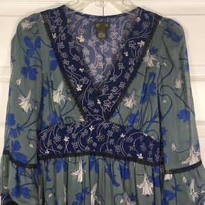 100% silk Fei blouse
