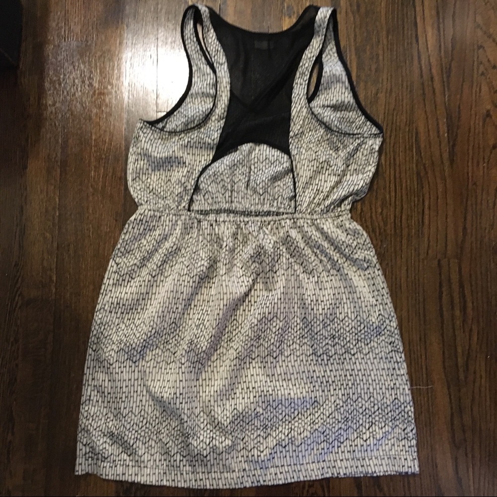 Black and white party dress