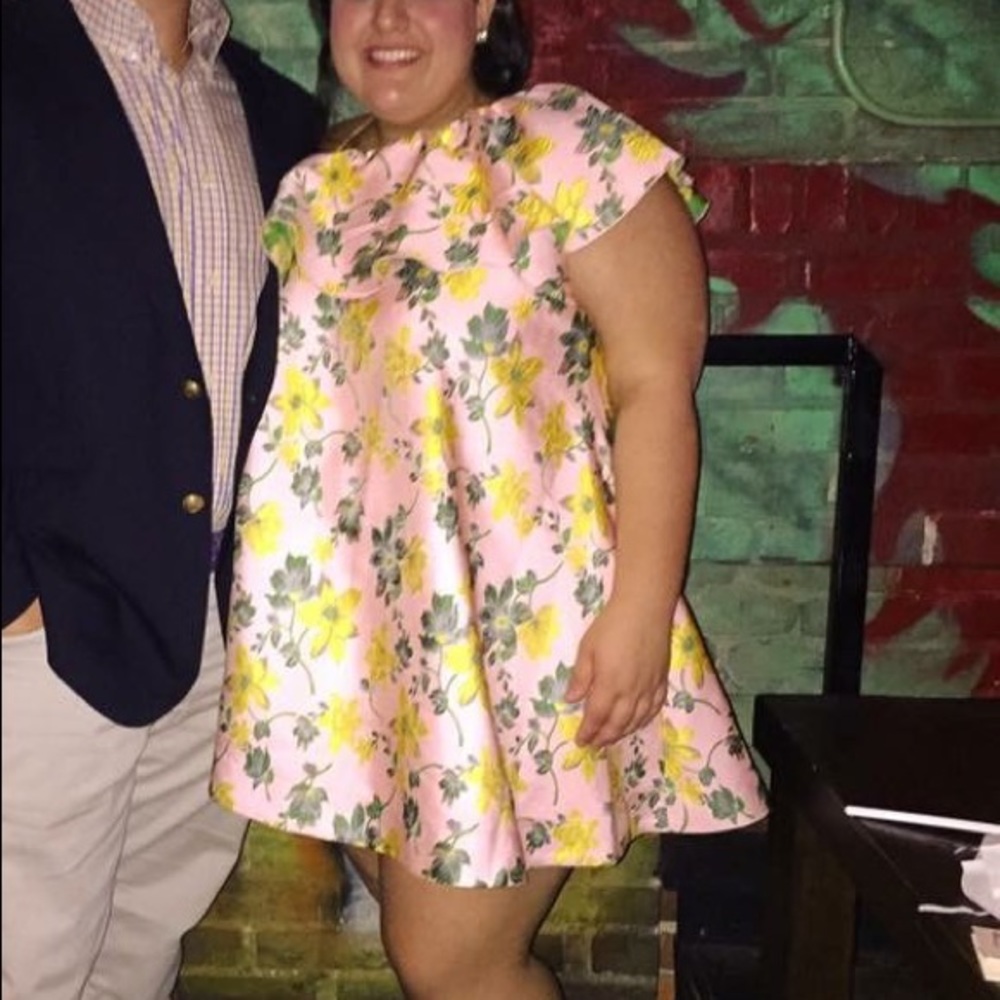 ASOS pink and floral dress