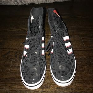 Patterned adidas sneakers