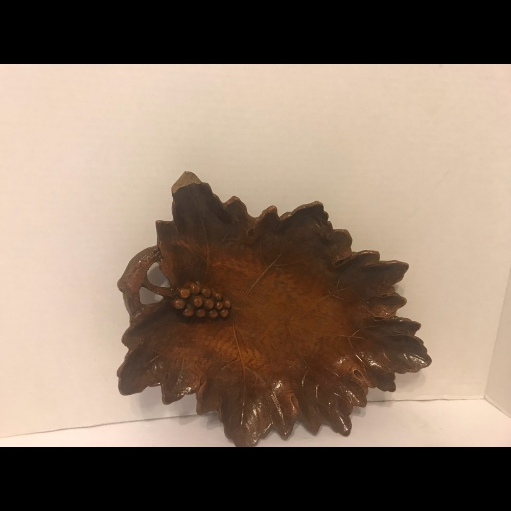 1956 mid century wooden platter