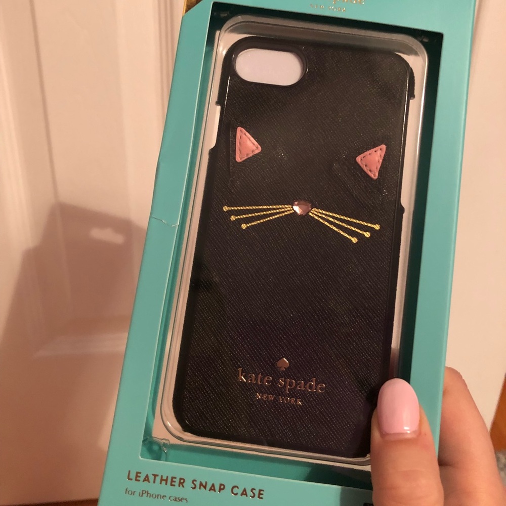 BNWT Kate Spade Black Cat iPhone 6/7 Case