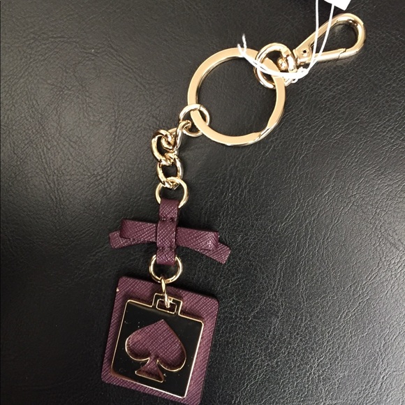 kate spade Accessories - KATE SPADE NEW YORK KEY FOB / PURSE CHARM MAHOGANY
