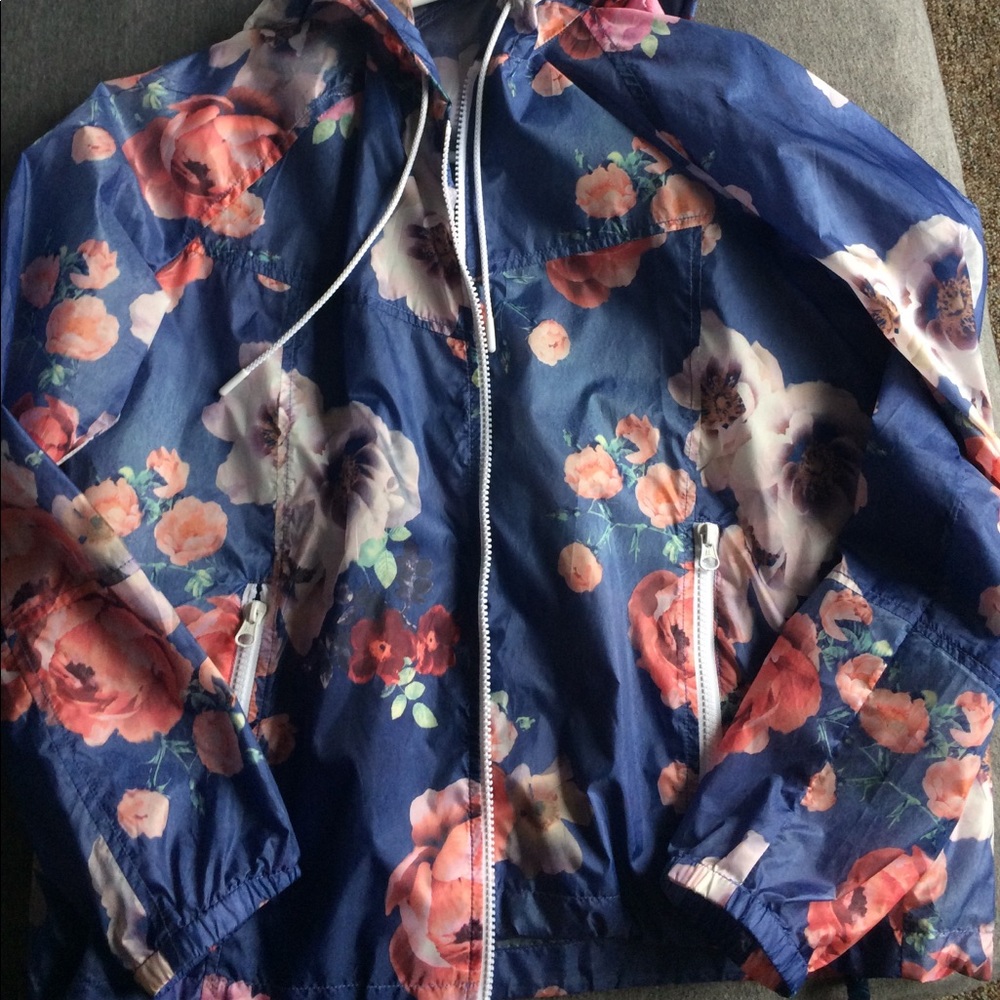 American eagle zip up rain jacket/windbreaker