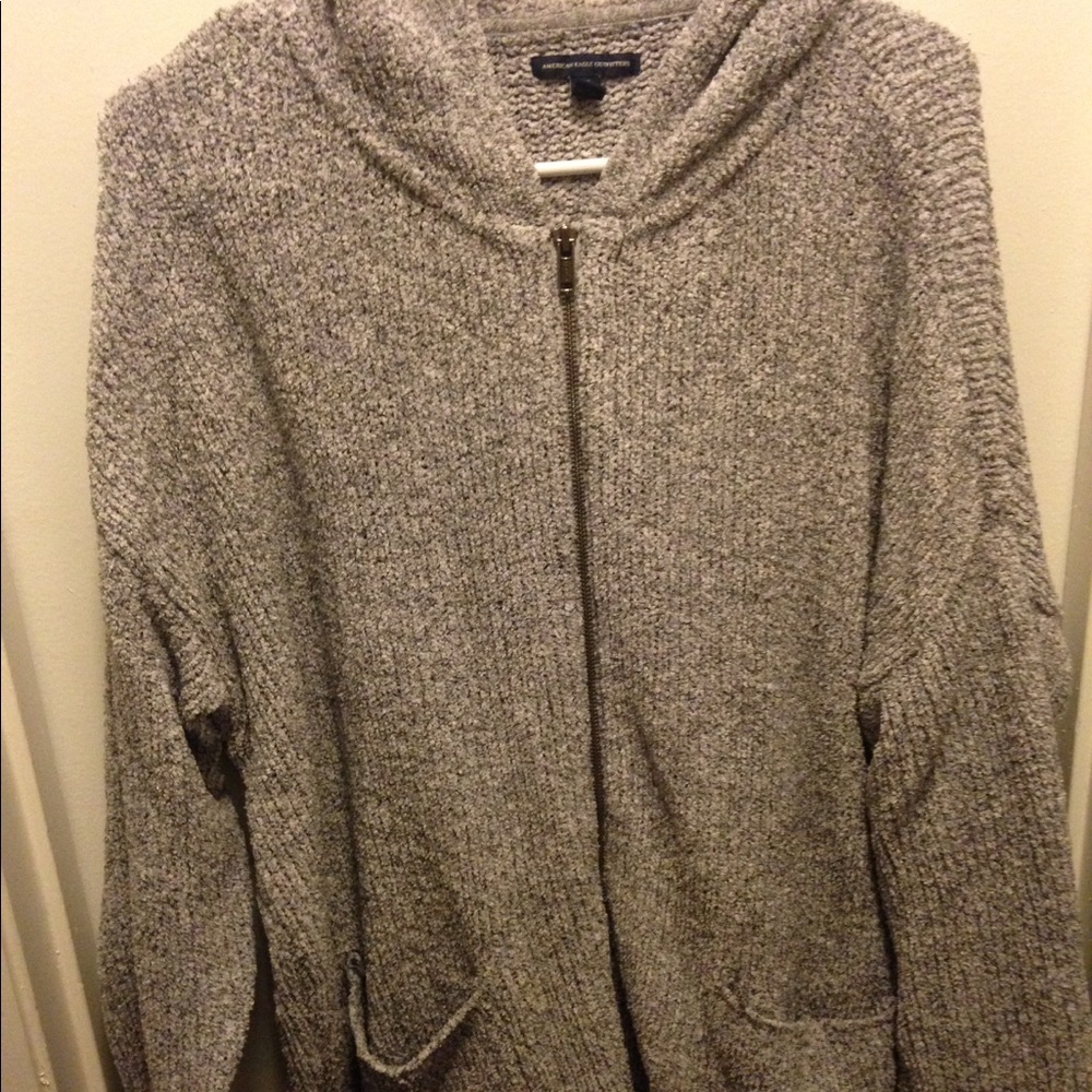 SUPER SUPER soft gray zip up hoodie