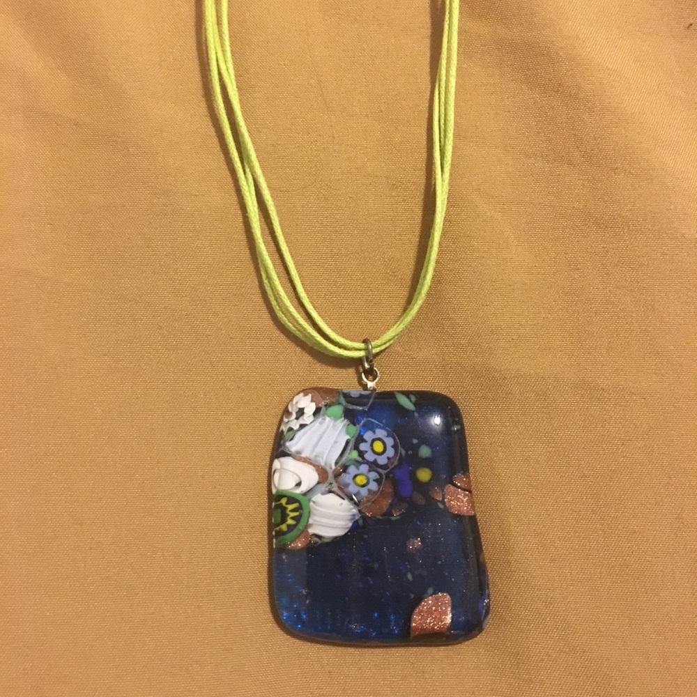 Handmade Glass Pendant Necklace