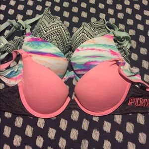 Pink bras!