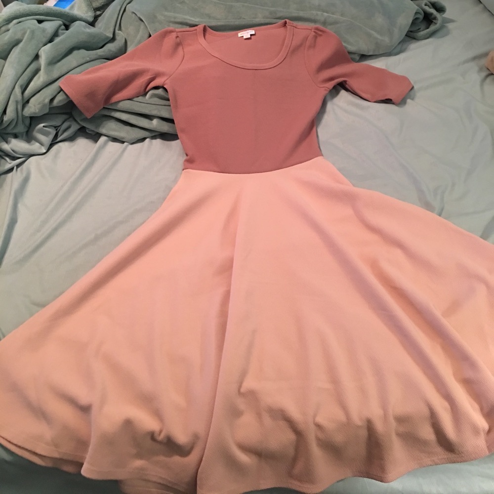 Lularoe color block Nicole dress