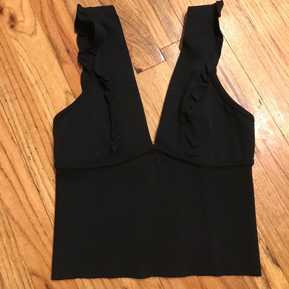 Brand new black Zara crop top