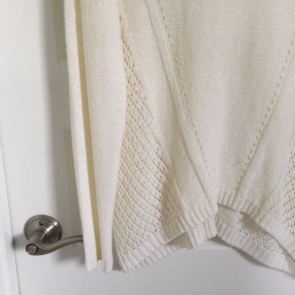 Long Cream Sweater with Detailing - Picture 2 of 4