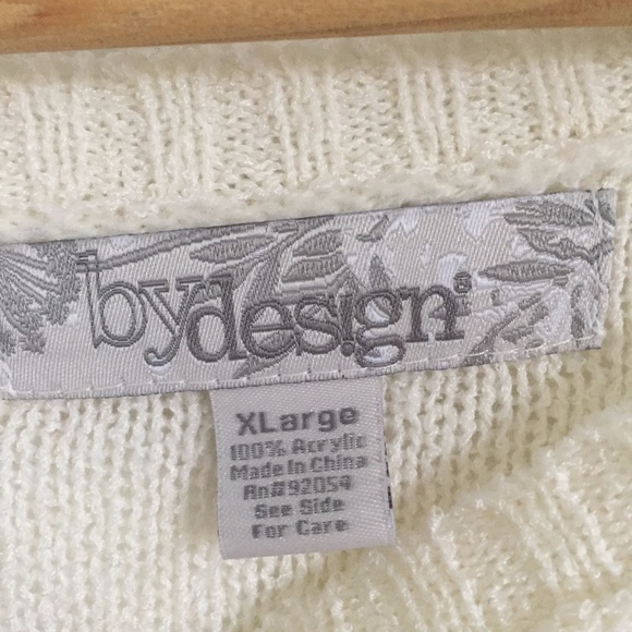 Long Cream Sweater with Detailing - Picture 4 of 4