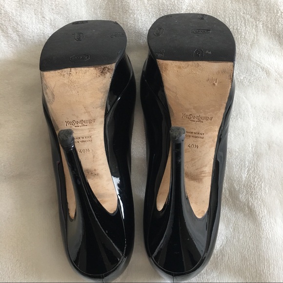 Yves Saint Laurent Patent Leather Tribute Heels - Picture 5 of 8