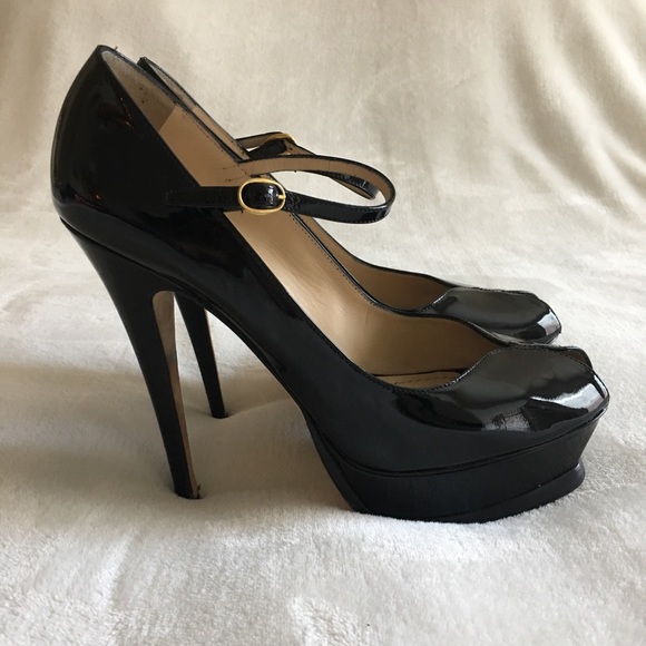 Yves Saint Laurent Patent Leather Tribute Heels - Picture 3 of 8