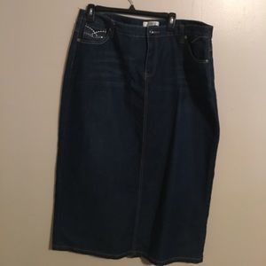 Cj Banks Jean Skirt. Size 16w NWOT