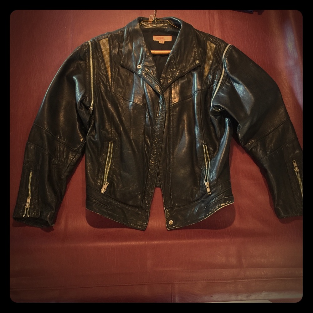 Pour le sportspecialémōde 100% real leather jacket