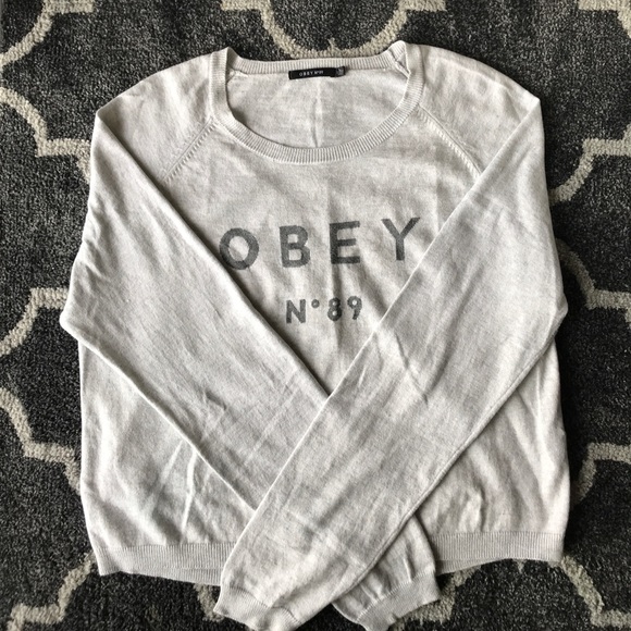 Obey Sweaters - Grey Sweater