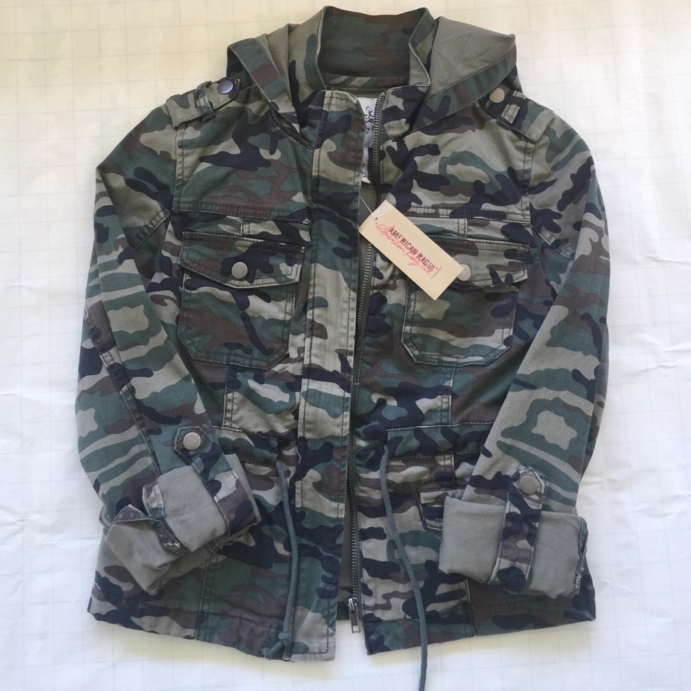 CAMO Hooded Utility Jacket
